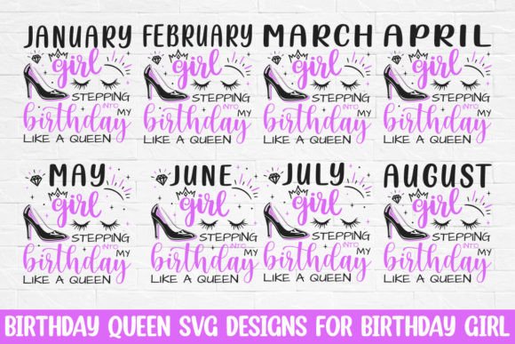 Birthday Queen Svg Designs for Birthday