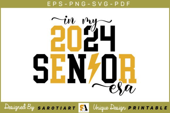 Graduation 2024 SVG PNG T-shirt Design
