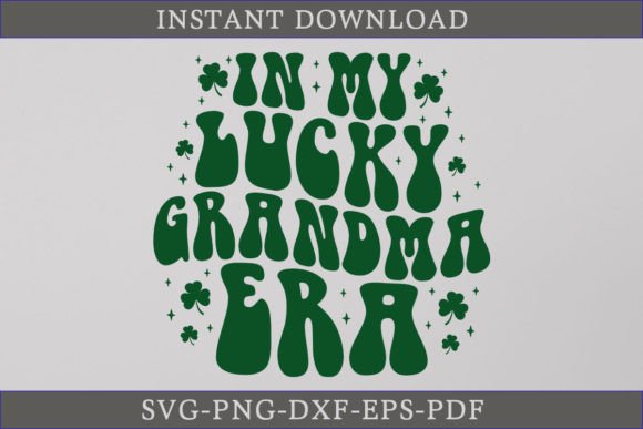 In My Lucky Grandma Era Retro Shirt SVG