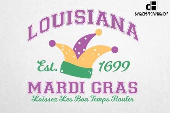 Mardi Gras Louisiana SVG PNG