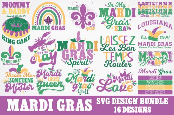 Mardi Gras SVG PNG EPS Bundle