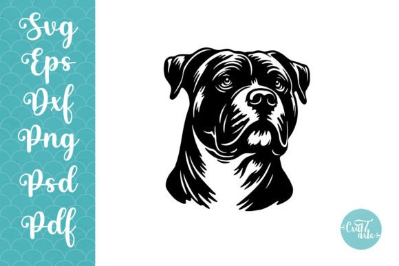 Pitbull SVG Clipart Vector PNG