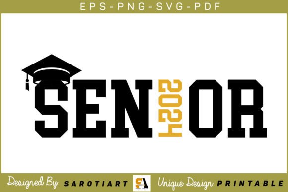 Senior 2024 SVG PNG T-shirt Design