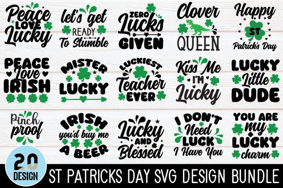 St Patricks Day SVG Design Bundle